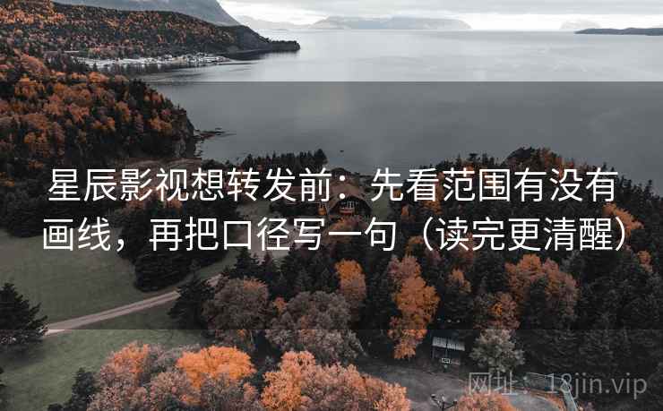 星辰影视想转发前：先看范围有没有画线，再把口径写一句（读完更清醒）  第2张